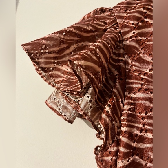 Sachin + Babi Lori Mixed Print Eyelet Maxi Dress, Size 8 - Picture 10 of 13